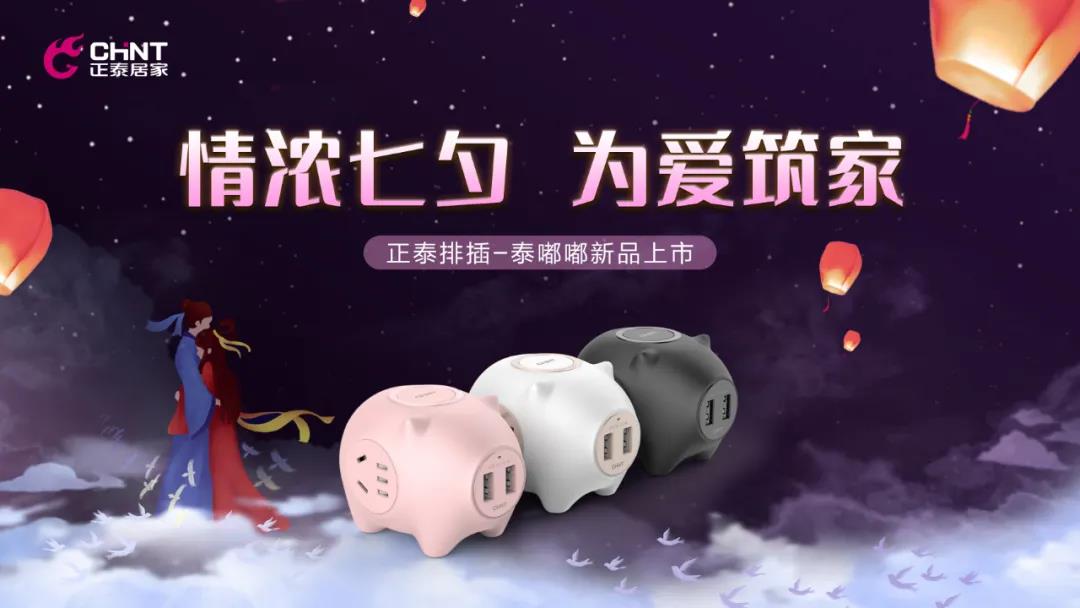 七夕好禮派送中：牛郎追織女，正泰排插來助力！