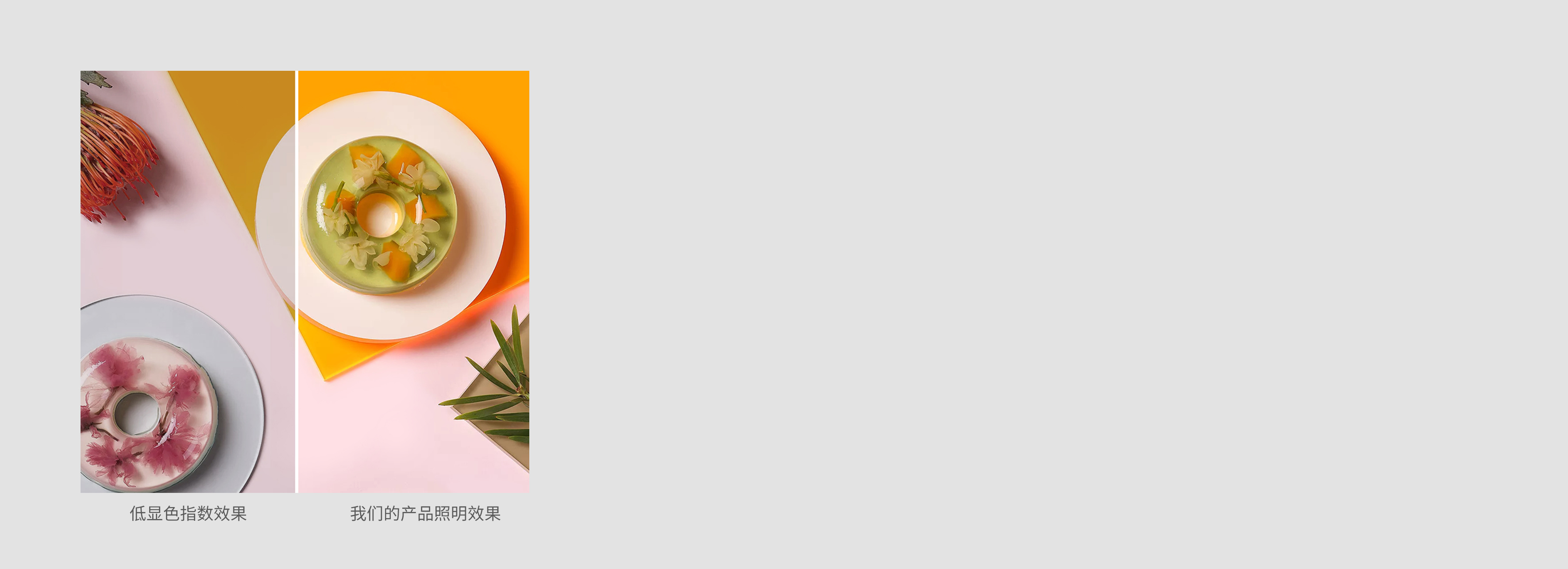 真實靚麗 顯色指數Ra≥80，接近自然...