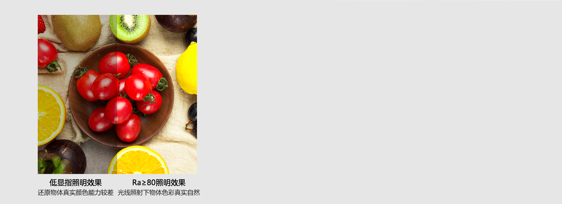 真實(shí)的顯色，唯美的視界
 顯色指數(shù)Ra≥...