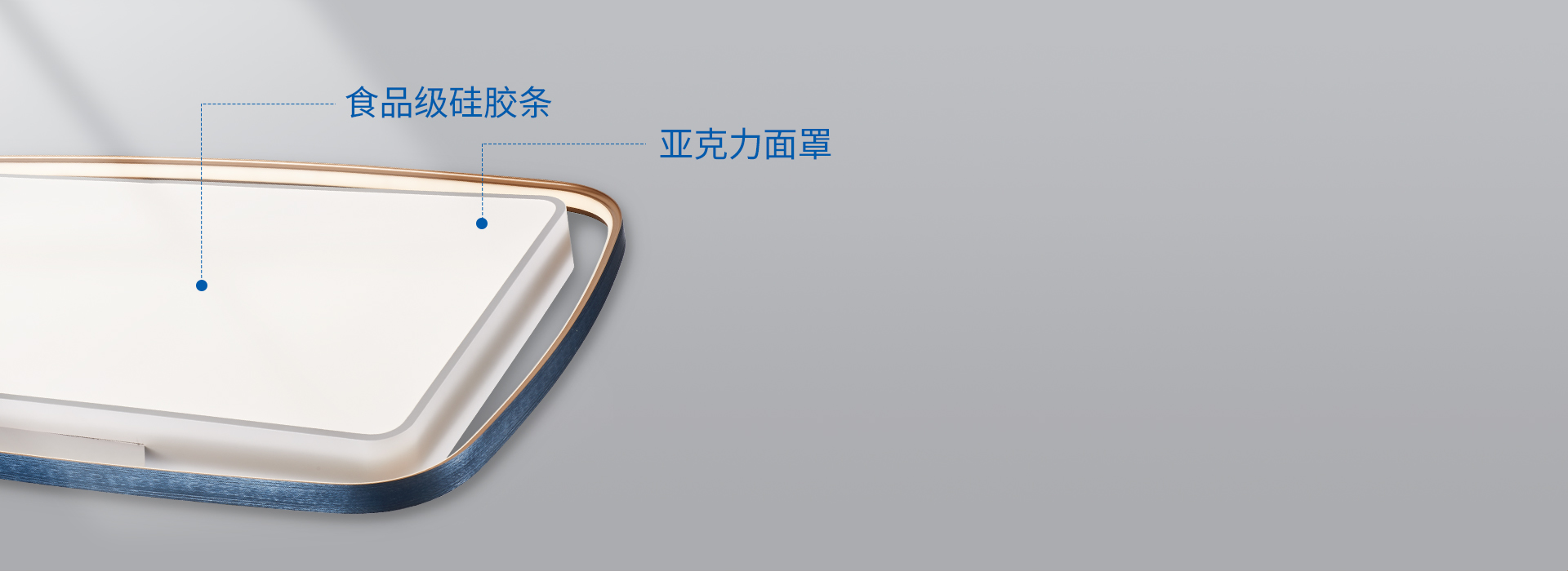 光學(xué)面罩，透出柔和好光線
 亞克力材質(zhì)的...