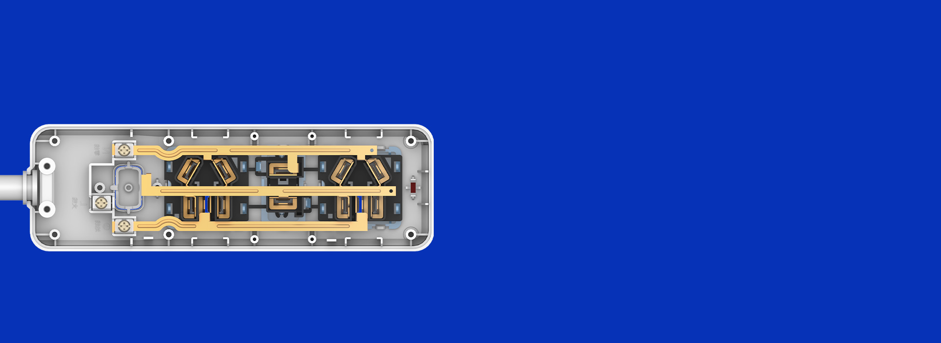 一體化高精銅條 導電性好，電流傳輸平穩...