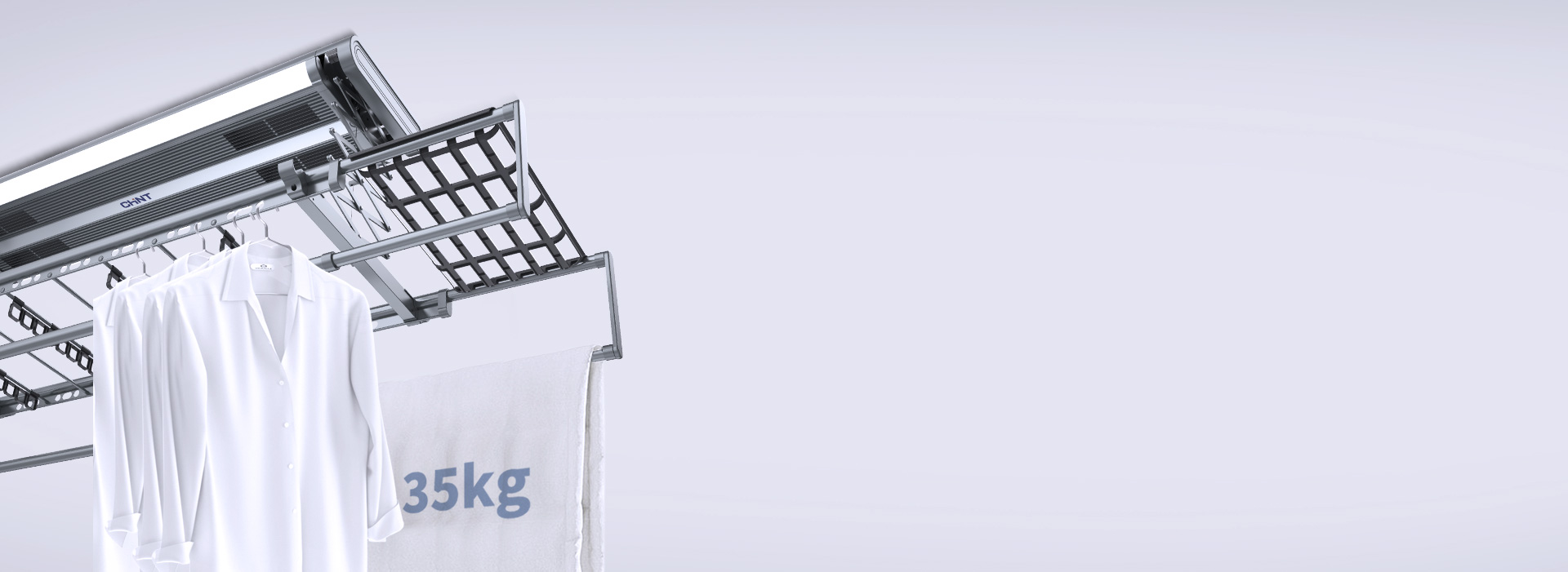 35kg強(qiáng)力承重，衣物放心曬
 強(qiáng)大承重...