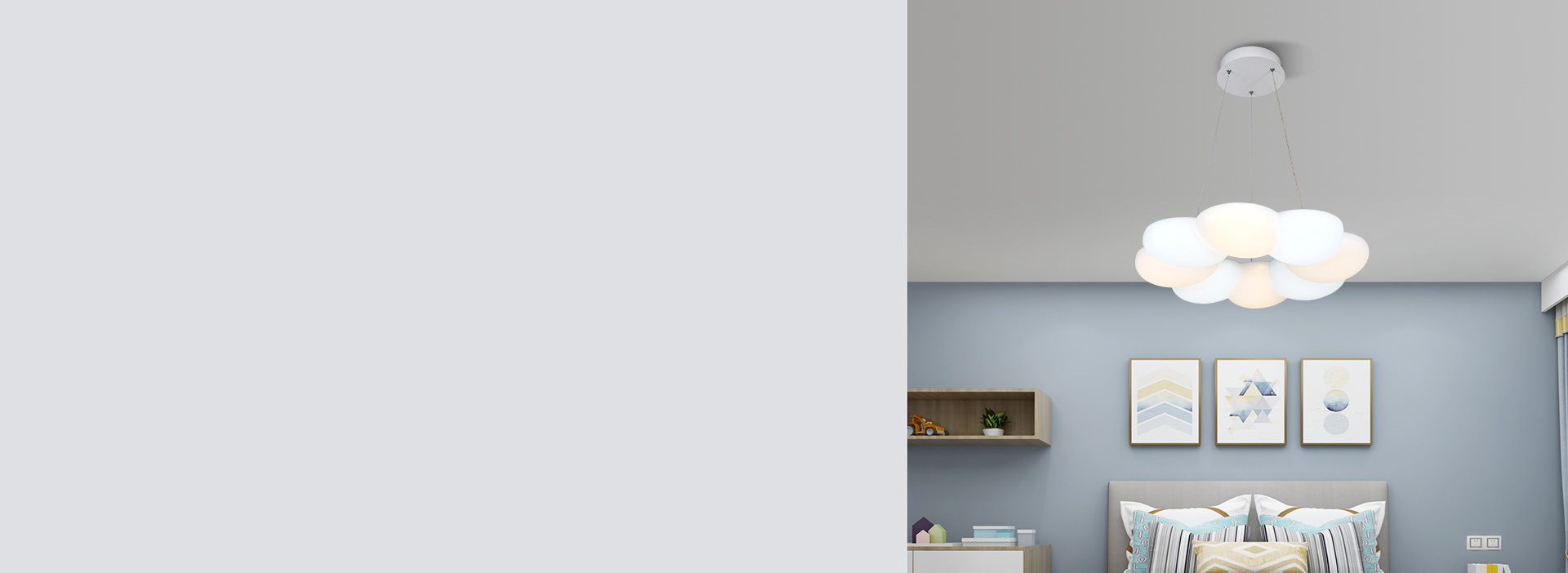 臥室：陪你快樂(lè)地入睡 抬頭看見(jiàn)花朵般的...