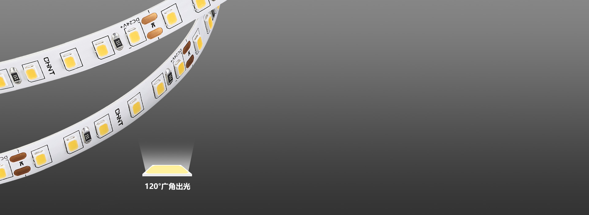 廣角出光，光線柔和
 120珠/米均勻排...