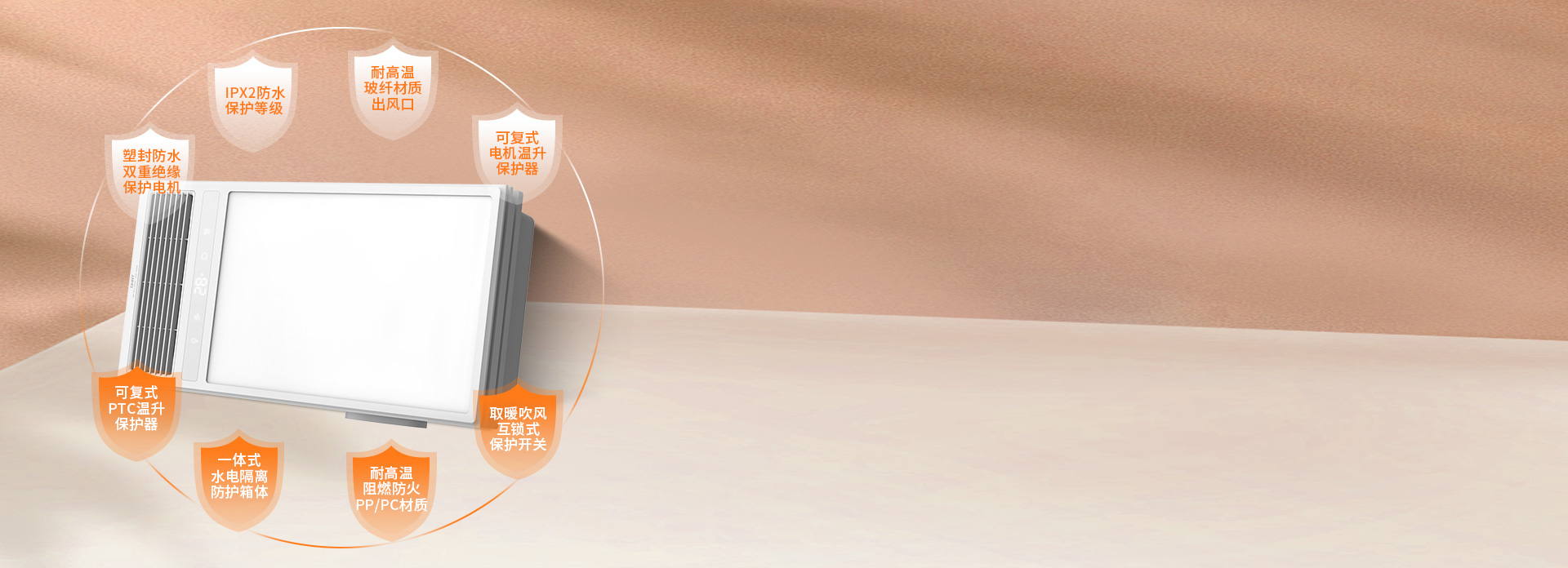 8大安全防護設計
 浴室用電更要當心！
...